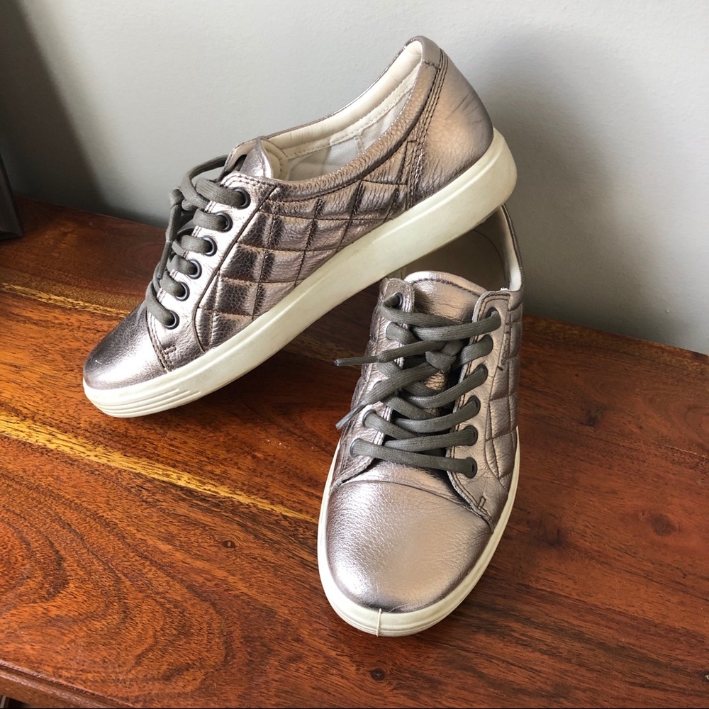 Ecco Metalic Soft Sneaker, Leather